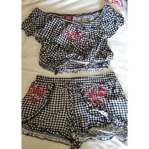 Crop Top and Shorts Set